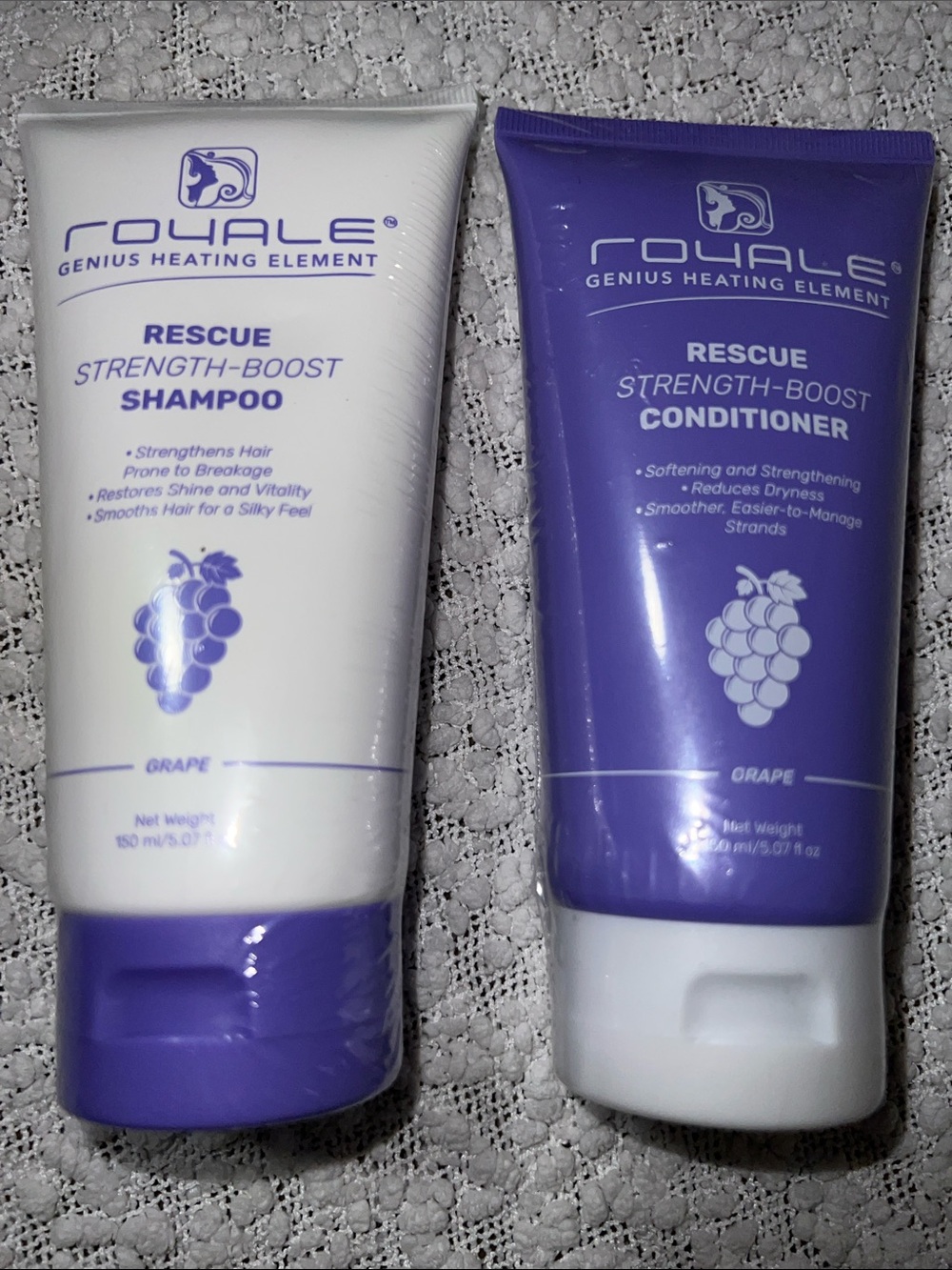 Rescue Strength-Boost Shampoo — White & Purple, Grape Scent